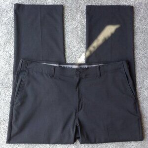⭐PGA TOUR MEN’S FLAT FRONT GOLF PANTS W/ EXPANDABLE WAIST in Black, size 40 x 30